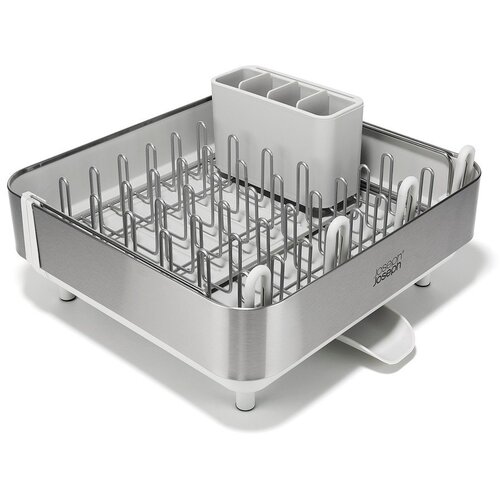 Joseph Joseph Plastičan prilagodljiv ocjeđivač za posuđe u srebrnoj boji 35,5x38 cm Extend Steel Plus &amp;ndash; Slike