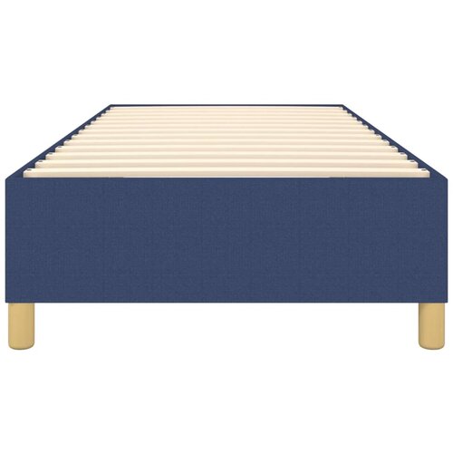  Okvir za krevet s oprugom plava 90x190cm od tkanine Slike