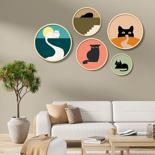 Wallity dekorativna slika Yats-13, 43,5x43,5cm, 5 delova Slike