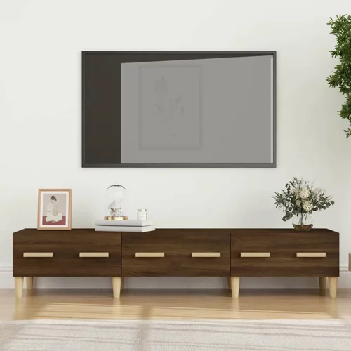 TV omarica rjavi hrast 150x34,5x30 cm konstruiran les, (20731092)