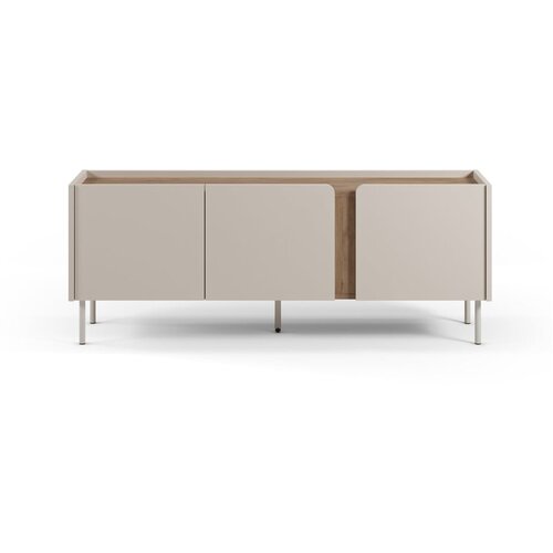 Marckeric Krem/u prirodnoj boji TV komoda u dekoru hrasta 140x53x35 cm Lucile – Cijene