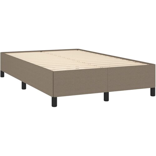  s oprugama i madracem LED smeđesivi 120x190cm od tkanine Slike