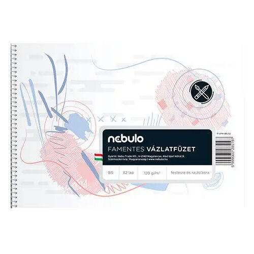 NEBULO Nebulo: Spiralni brezlesni 32-listni risalni blok B5 Cene