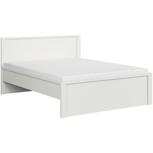 MID.YOU postelja 160 cm x 200 cm , leseni material bela Slike