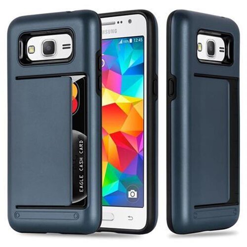 Cadorabo Ohi&scaron;je, združljiv s Samsungom v Armor Tarmno Blue - Outdoor Hybrid Hard Case Za&scaron;čitni pokrov s kartico v težkem dizajnu, (20564752) Cene