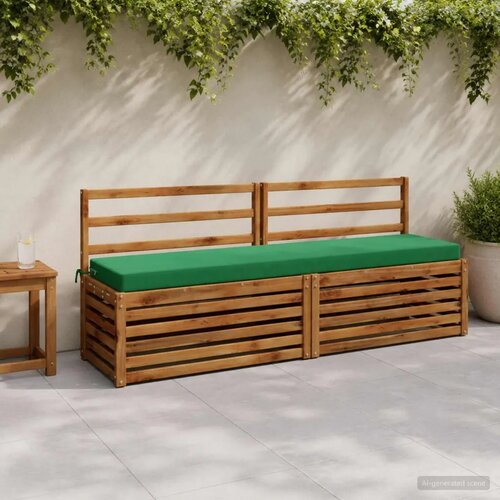  Jastučići za klupe - 2 dijela SOEST 2 kom. 100% poliester - Zelena 200 x 40 x 8 cm Poliester Cijene