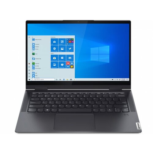Lenovo Yoga 7 14ACN6 Win 10 Home 14 FHD Touch Ryzen 5-5600U 16GB 512GB SSD FPR backlit siva (82N7001QYA) laptop Slike