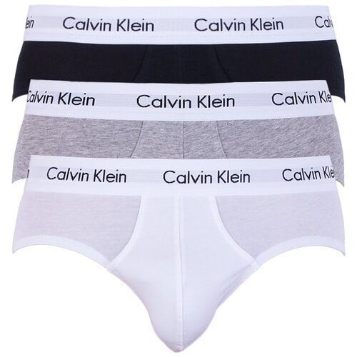 Calvin Klein Set of three classic fit briefs in white, grey and black Underwear Slike