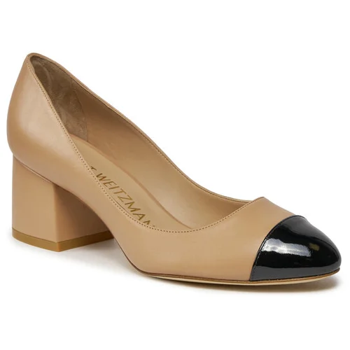 Stuart Weitzman Nizki čevlji Flareblock 60 Pump SG858 Bež