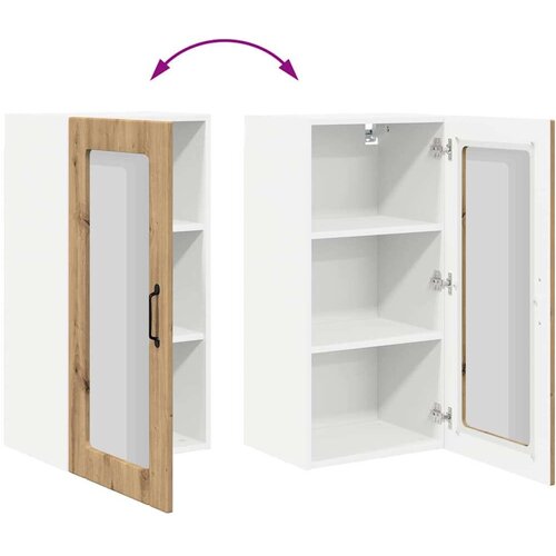  Zidni kuhinjski ormarić 2 pcs Umjetnički hrast 40 x 31 x 80 cm Slike