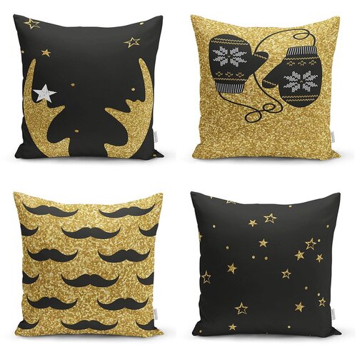 Minimalist Cushion Covers Komplet 4 minimalističnih prevlek za blazine Winter, 42 x 42 cm Slike