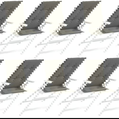 VidaXL Blazina za stol 6 kosov melanž temno siva 120x50x4 cm blago Slike