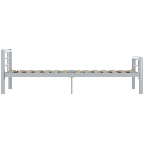  Okvir za krevet sivo-bijeli metalni 90 x 200 cm Slike