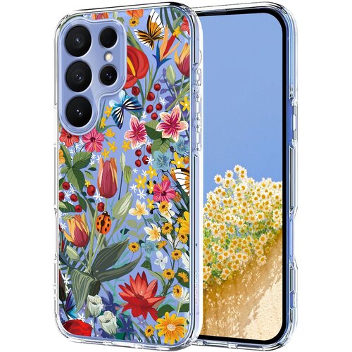  Maska za Samsung Galaxy S26 Ultra Butterfly Floral - Lilies Slike