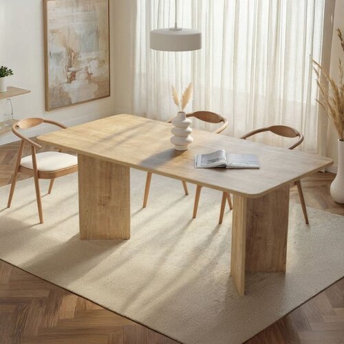 Hanah home Blagovaonski stol u dekoru hrasta 90x180 cm Linza &ndash; Cijene