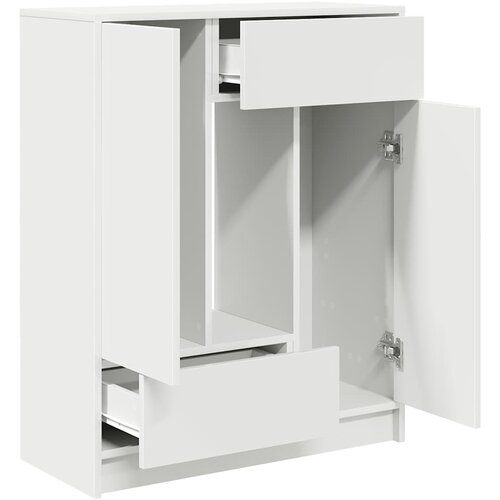  Komoda s ladicama i vratima bijela 73x31x90 cm Slike