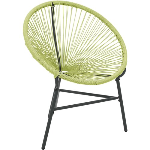 Maison Chic Vrtni Stoli - Stol za vrt Acapulco poli ratan zelen JS554, (21877771) Slike