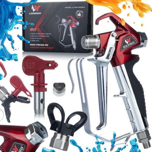 Rosfix SET BRIZGALNA PIŠTOLA RX-PRO – ŠOBA 517, TLAK 248 BAR, 1/4" PRIKLJUČEK, FILTER, 660 G | ZA AGREGATE, (5000073732) Cene