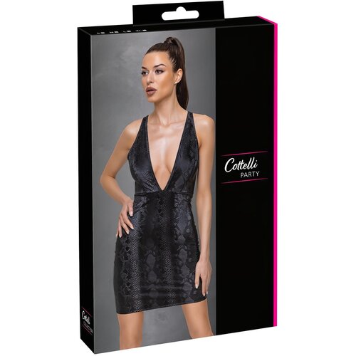 Cottelli Party - haljina s printom zmijske kože (crna) Cijene