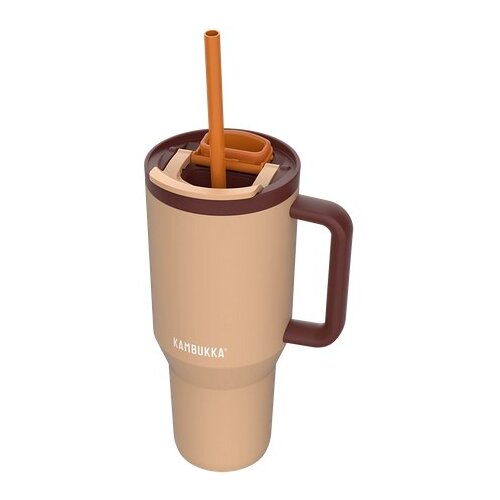 Kambukka Thermal mug with telescopic straw Rio Tumbler 950ml Almond Dream Cene