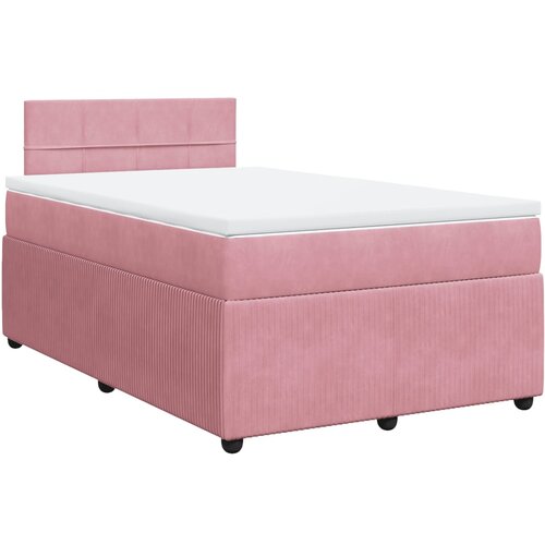 Maison Chic Box spring postelja - Vzmetna postelja z vzmetnico roza 120x190 cm žamet SL24526, (21879622) Cene