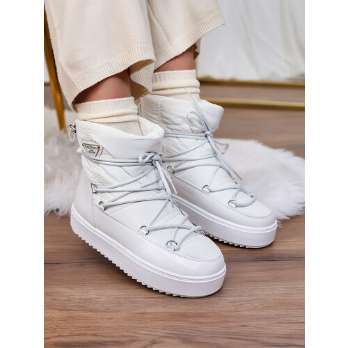 Resti Women's slip-on boots a'la snow boots in white Vevnose Cene
