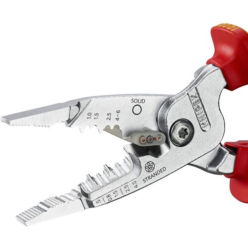 Knipex 1000V vde izolovana kombinovana električarska kle&amp;scaron;ta za skidanje izolacije 200mm (13 76 200 me) Slike