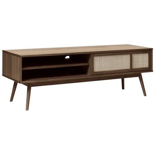 Unique Furniture Temno rjava TV omarica v hrastovem dekorju 150x50 cm Barrali &amp;ndash; Slike