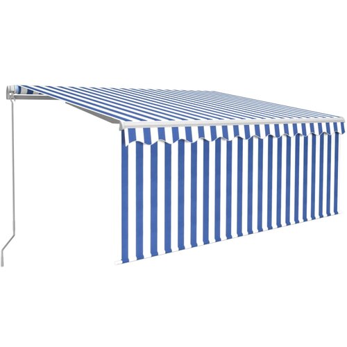 Maison Chic Ročno zložljiva tenda - Senčniki s senčilom 3x2,5 m modra in bela, (22038821) Cene