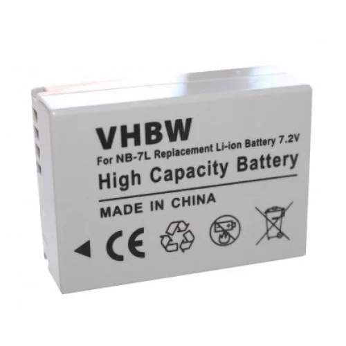 VHBW Baterija NB-7L za Canon PowerShot G10 / G11 / G12 / Powershot SX30, 700 mAh
