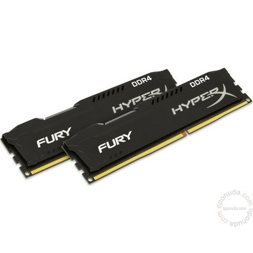 Kingston DDR4 32GB (2x16GB kit) 2133MHz HX421C14FBK2/32 HyperX Fury Black ram memorija Slike