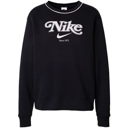Nike Sportswear Sweater majica crna / bijela