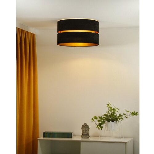  duolla - plafonsko svetlo duo 1xE27/40W/230V prečnik 40 cm crna/zlatna Slike