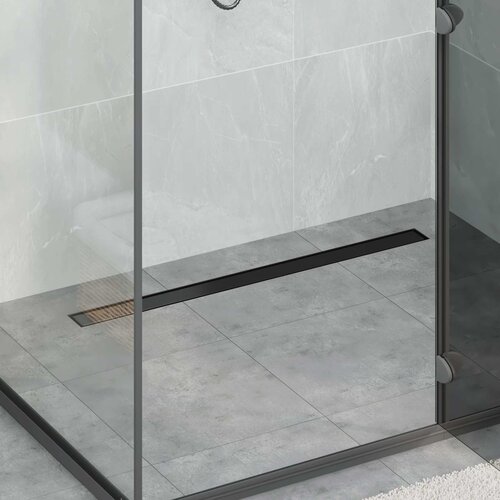  2 u 1 odvod za tu&scaron; Crna 90 cm Nehrđajući čelik 304 Cijene
