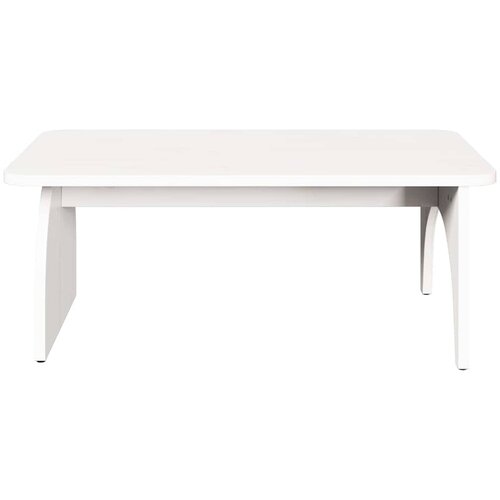  Kava Stol Bijelo 80 x 50 x 31 cm Masivna borovina Slike