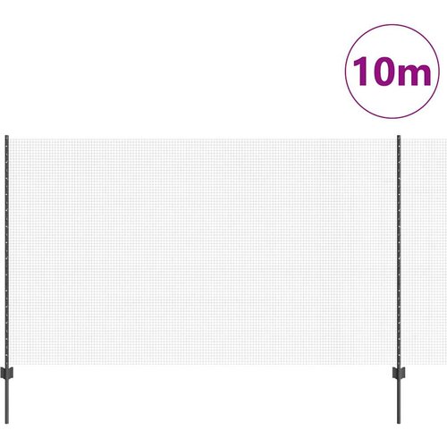  Zatvorena žičana ograda s postovima 10 x 1,4 m Siva Mreža Slike