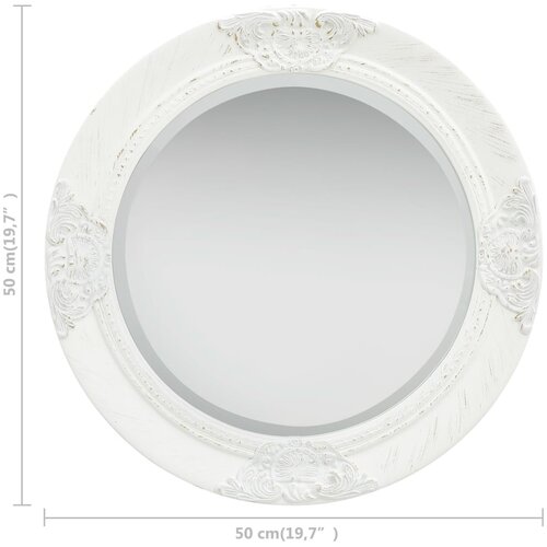  Zidno ogledalo u baroknom stilu 50 cm bijelo Slike