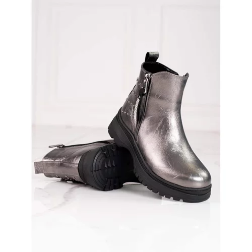 W. POTOCKI Boots for a girl Potocki silver