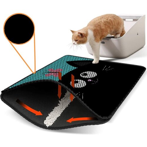 WALLXPERT Nrszn0223 multicolor cat litter mat Cene