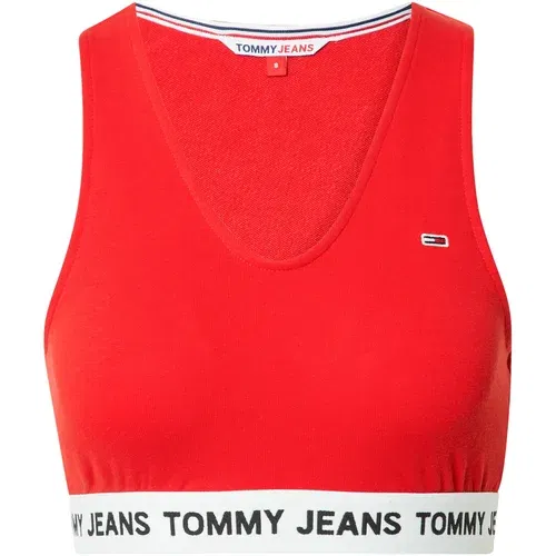 Tommy Jeans Top mornarska / rdeča / bela