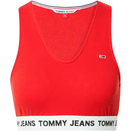 Tommy Jeans Top mornarsko plava / crvena / bijela