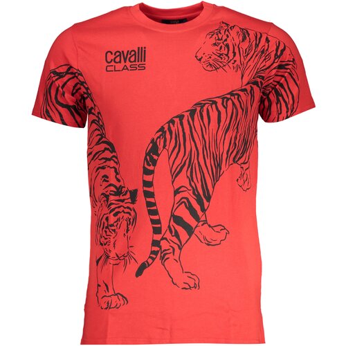 Cavalli Class MEN&#39;S SHORT SLEEVE T-SHIRT RED Cene