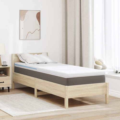  Nadmadrac 80 x 200 cm debelo Žakar tkanina Bijela Cijene