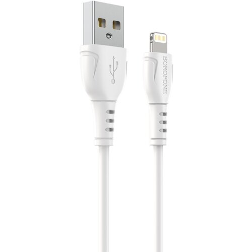 Borofone podatkovni polnilni kabel BX51 lightning 1m 2,4A - bel Slike