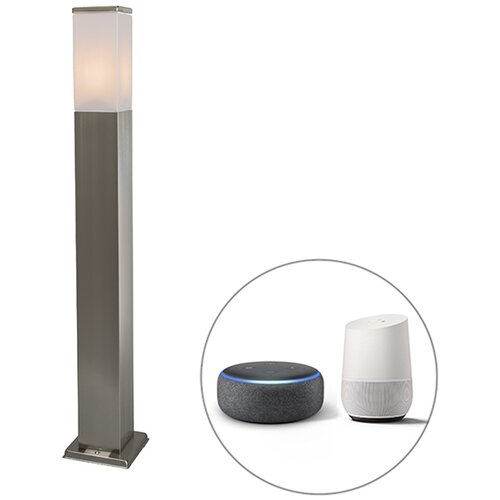QAZQA Pametna zunanja svetilka 80 cm jeklo vključno z Wifi P45 - Malios Cene