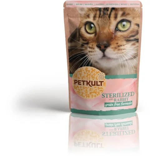 Petkult Cat Adult Sterilised - zajec - 100 g 100 g