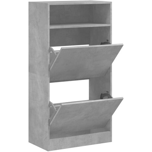 Maison Chic Omarica za obutev - Kopa za čevlje betonsko siva 60x34x116 cm inženirski les, (21776647) Slike