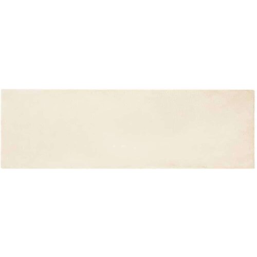  Faux Rabbit Fur Rug Krema 80 x 250 cm Poliester Slike