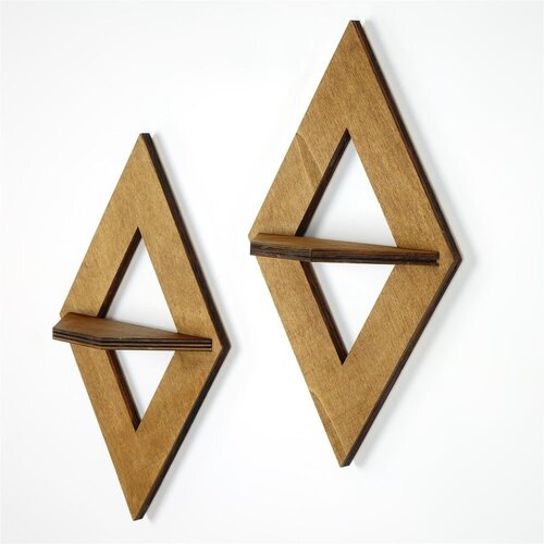 Kalune Design Raf260 walnut wall shelf Slike