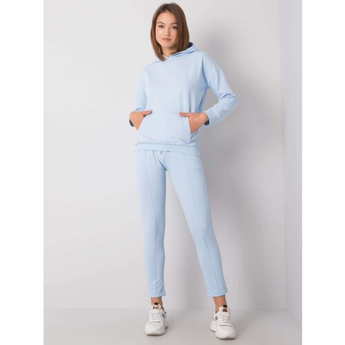 Fashion Hunters RUE PARIS Light blue casual set Slike